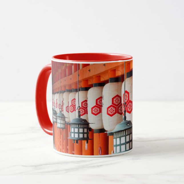 Lanterns inside Itsukushima Shrine Mug (Front Left)