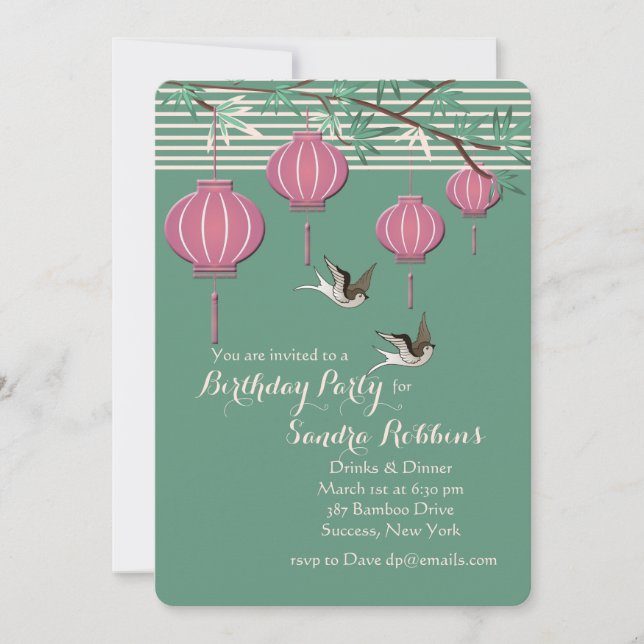 Lanterns Invitation (Front)