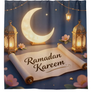 Lanterns Of Blessing – Glowing Lantern Art Shower Curtain