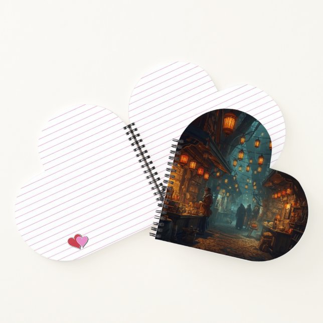 Lanterns of the Forgotten Alley Notebook (Inside)