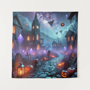 Lanterns Over Hollowbrook Tapestry