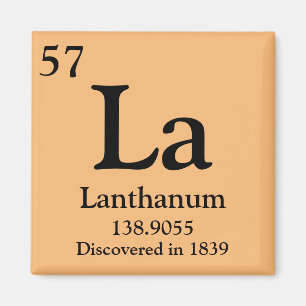 Lanthanum Periodic Table Magnet