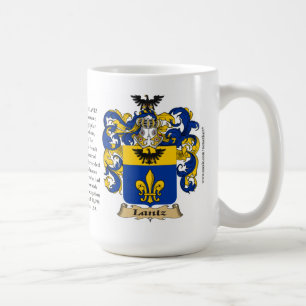Lantz, the Origin, the Meaning and the Crest Coffee Mug