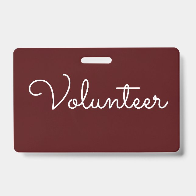 Lanyard Style Badge ID Badge (Front)