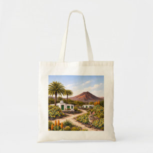 Lanzarote Canary Islands Volcano Cactus Wildlife Tote Bag
