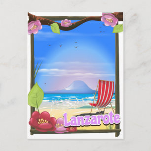 Lanzarote Travel poster Postcard