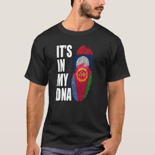 Lao And Eritrean Mix DNA Heritage Flag T-Shirt