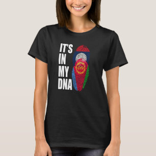 Lao And Eritrean Mix DNA Heritage Flag T-Shirt