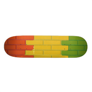 Lao Che Skate Rasta Bricks Deck Skateboard