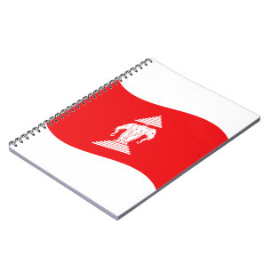 Lao Erawan Three Headed Elephant Flag Wave Notebook