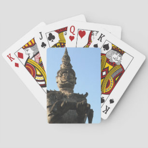 Lao Giant Guardian .. Buddha Park, Vientiane, Laos Playing Cards