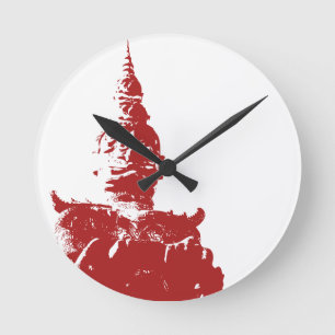 Lao Giant Guardian .. Buddha Park, Vientiane, Laos Round Clock