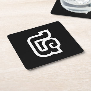 Lao / Laos Number Four / 4 / ໔ (See/Si) Laotian Square Paper Coaster