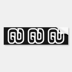 Lao / Laos Number Nine / 9 / ໙ (Kao/Gao) Laotian Bumper Sticker