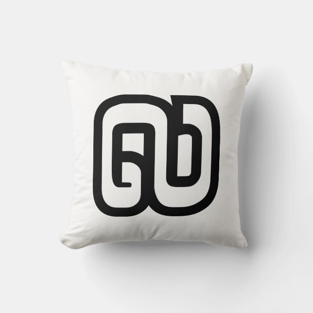 Lao / Laos Number Nine / 9 / ໙ (Kao/Gao) Laotian Cushion (Front)