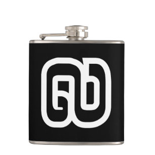 Lao / Laos Number Nine / 9 / ໙ (Kao/Gao) Laotian Hip Flask