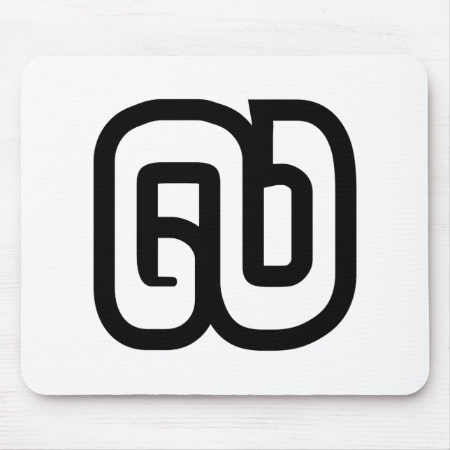 Lao / Laos Number Nine / 9 / ໙ (Kao/Gao) Laotian Mouse Pad (Front)