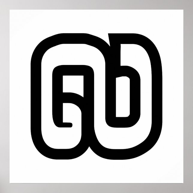 Lao / Laos Number Nine / 9 / ໙ (Kao/Gao) Laotian Poster (Front)