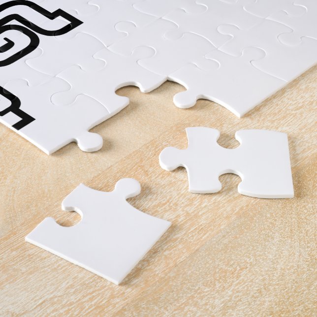 Lao / Laos Numbers Pyramid Laotian Language Script Jigsaw Puzzle (Side)