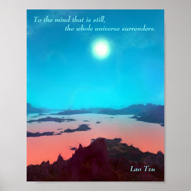 Lao Tzu Custom Quote Aquarius Prime Scifi Poster (Front)