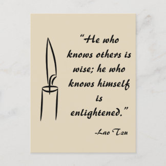 Lao Tzu Enlightement Postcard