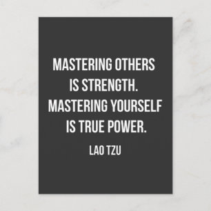 Lao Tzu inspirational quote  Postcard