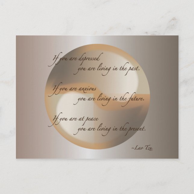Lao Tzu Peace Postcard (Front)