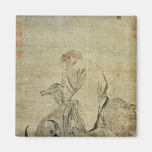 Lao-tzu riding his ox, Chinese, Ming Dynasty Magnet