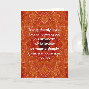 Lao Tzu Wisdom Quotation Saying Card