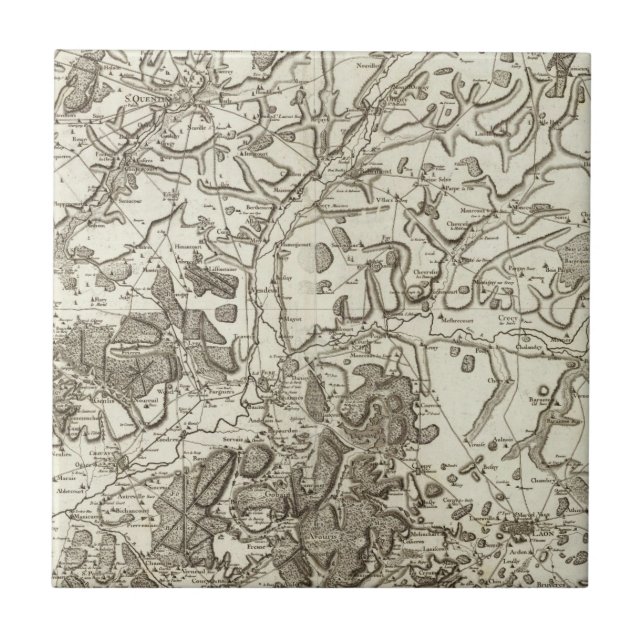 Laon, Noyon Ceramic Tile (Front)