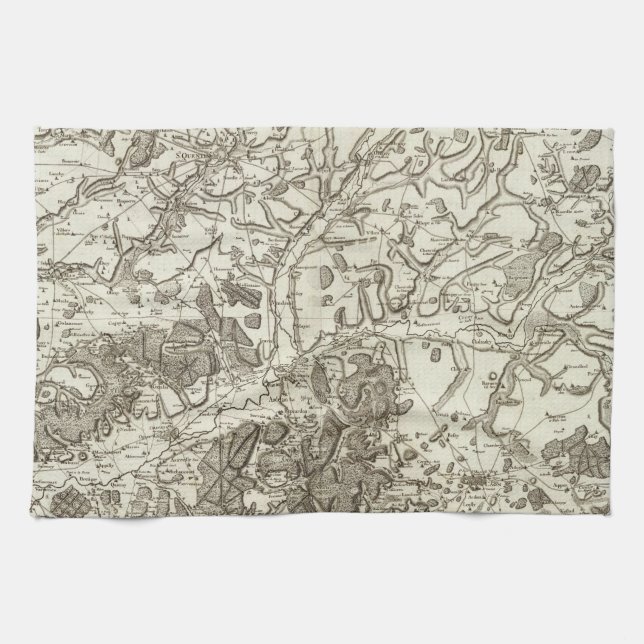 Laon, Noyon Tea Towel (Horizontal)
