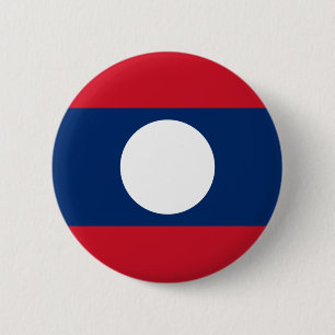 laos 6 cm round badge