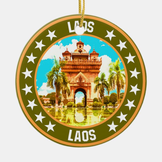 Laos                                               ceramic ornament (Front)