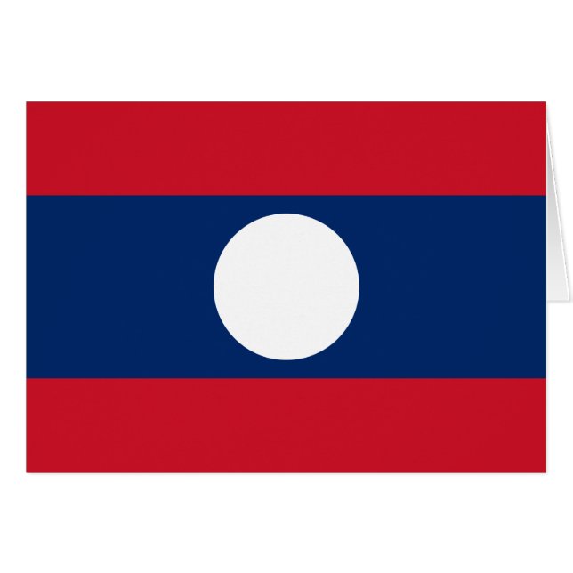 Laos Flag (Front Horizontal)