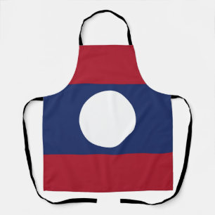 Laos flag apron