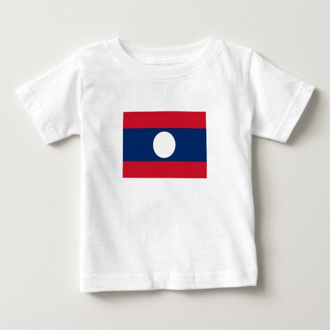 Laos Flag Baby T-Shirt (Front)