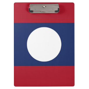 Laos flag clipboard