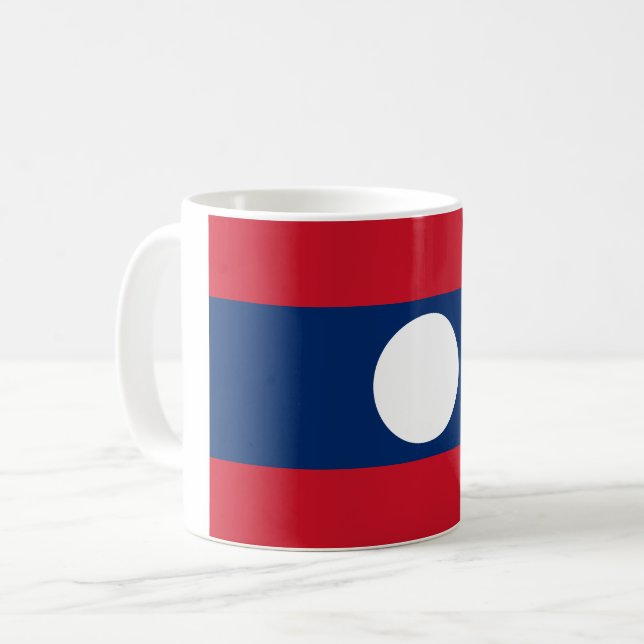 Laos Flag Coffee Mug (Front Left)