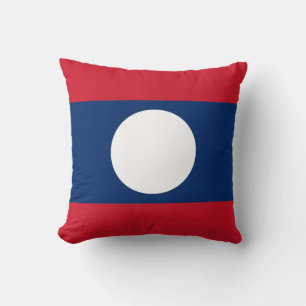 Laos Flag Cushion