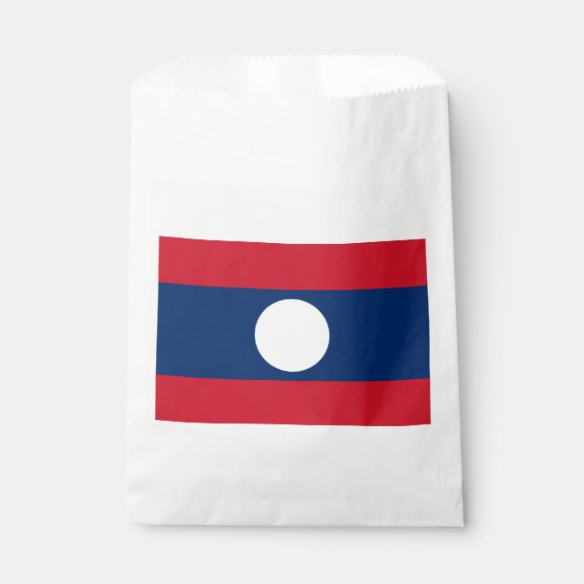 Laos Flag Favour Bag (Front)