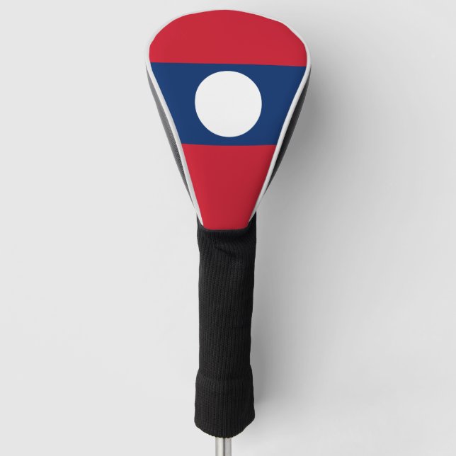 Laos Flag Golf Head Cover (Front)