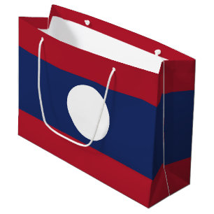 Laos flag large gift bag