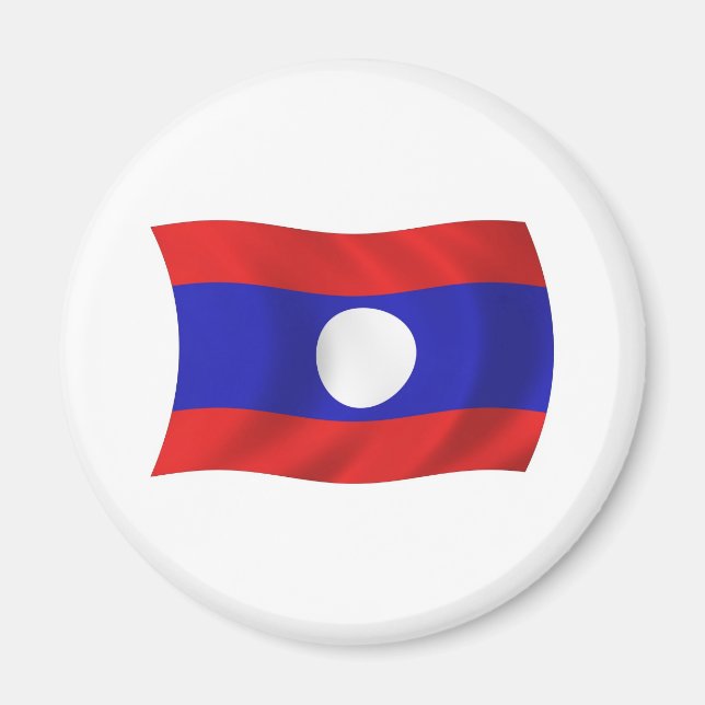 Laos Flag Magnet (Front)