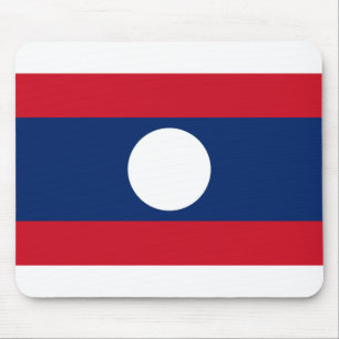 Laos Flag Mouse Pad