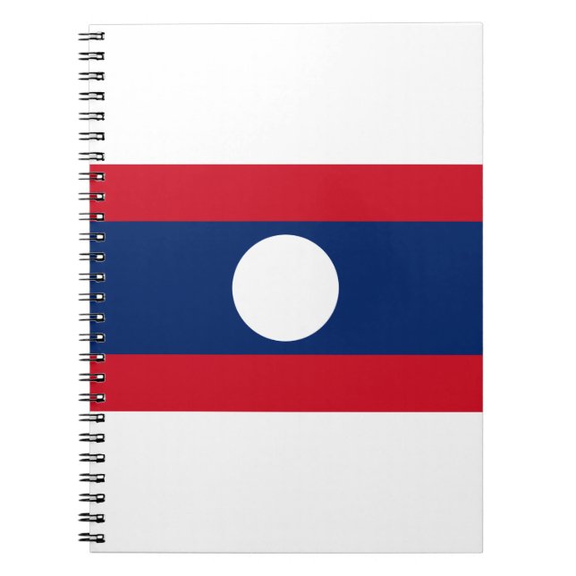 Laos Flag Notebook (Front)