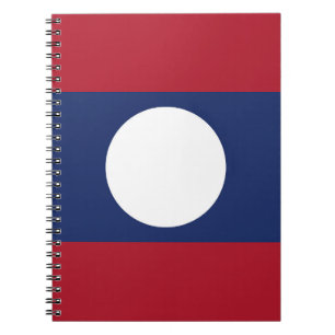 Laos flag notebook