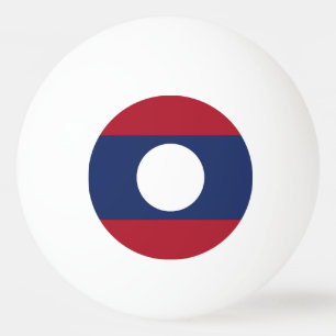 Laos flag ping pong ball