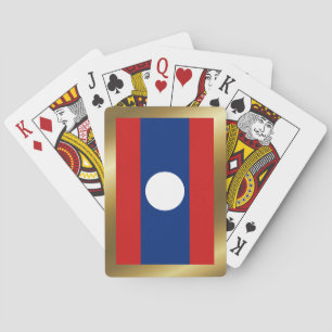 Laos Flag Playing Cards