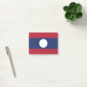 Laos flag post-it notes