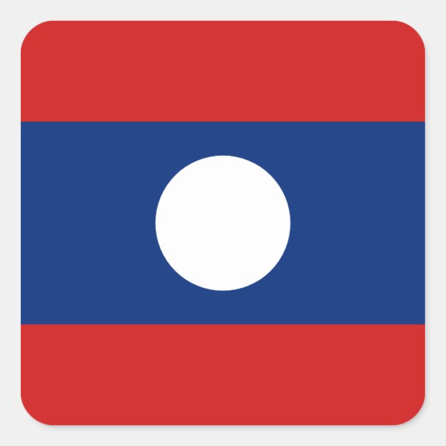 Laos Flag Sticker (Front)